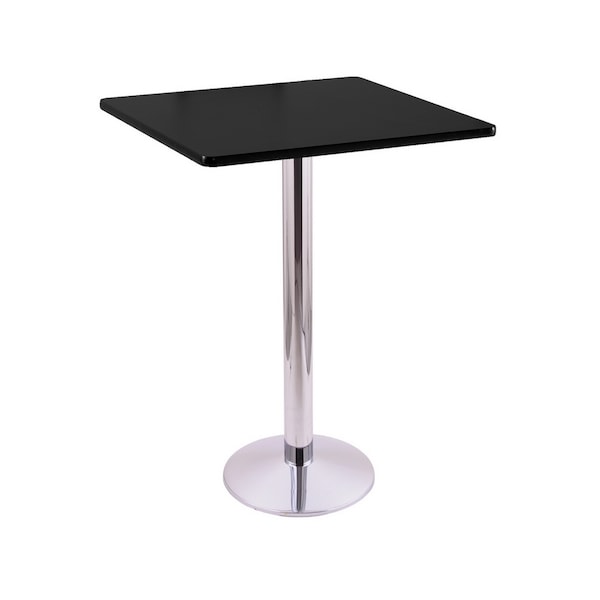 42" 214 Chrome Table, 30" x 30" Square Top